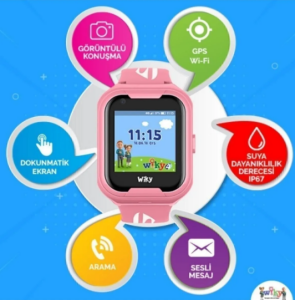 Wiky Watch 4G Görüntülü Konuşma Pembe Akıllı Çocuk Saati