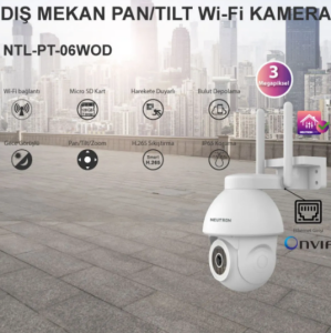 Neutron Ntl-pt-06wod-3mp Dış Mekan Pan/tilt Wi-fi Kamera